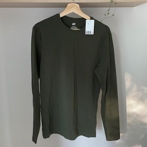 H&M slim fit long sleeve tee